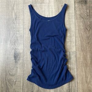 Old Navy Ribbed Maternity Tank with Ruched Sides